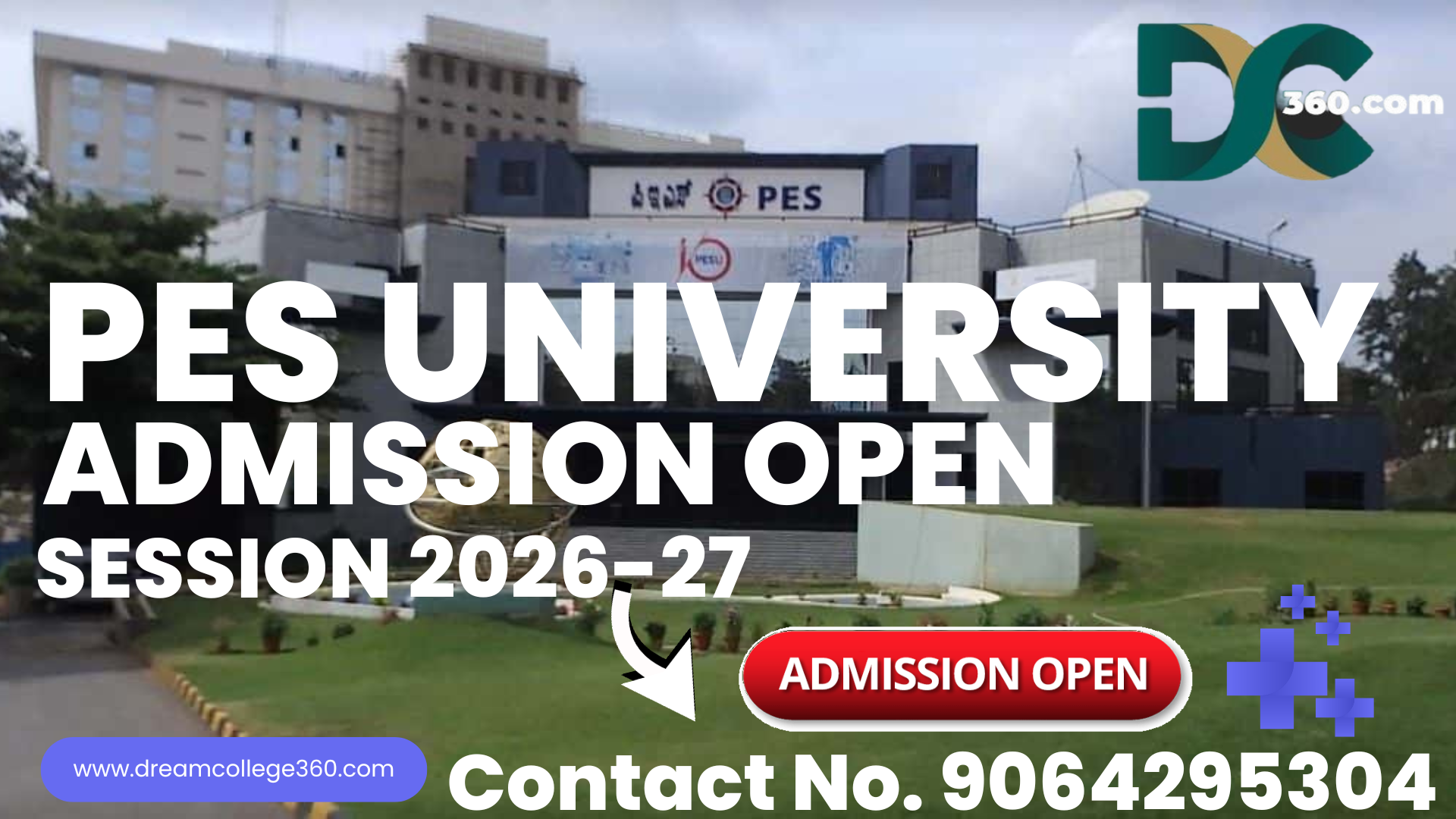 pes university admission open 2026